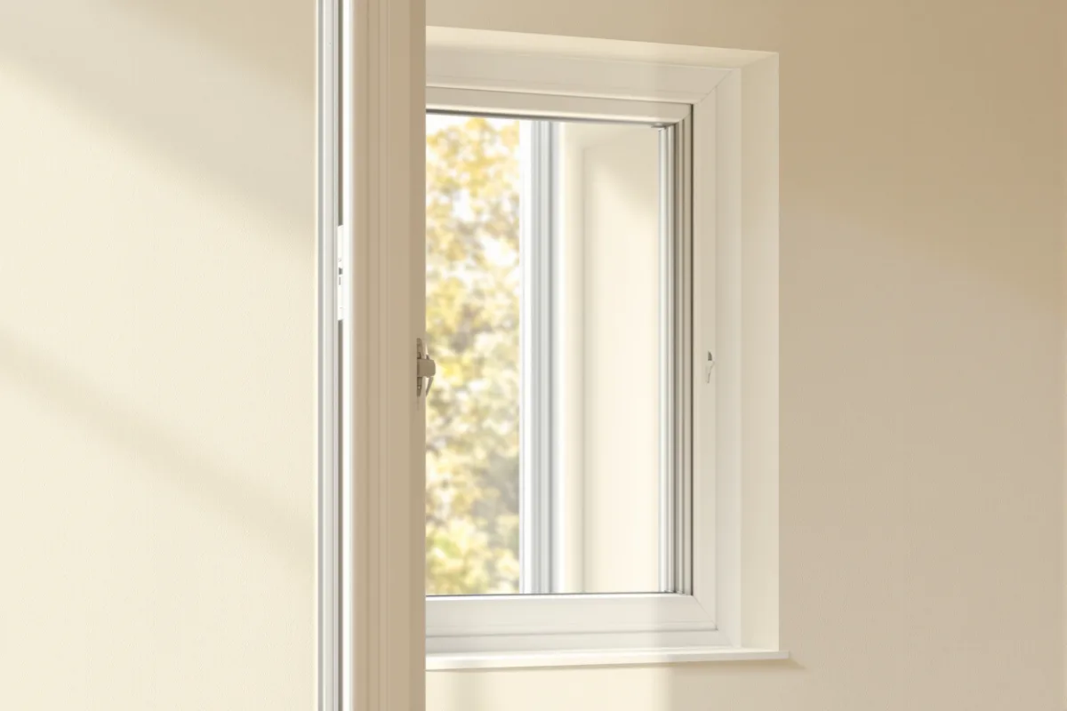 Châssis PVC blanc moderne avec double vitrage posé à Braine-l'Alleud